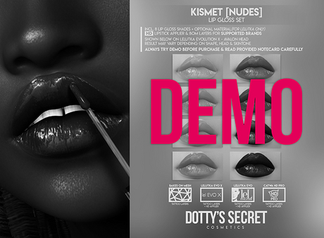 Second Life Marketplace - Dotty's Secret - Kismet [NUDES] - Lip Gloss